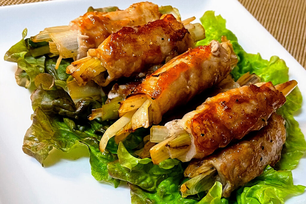 【ふかやさいレシピ】豚肉と深谷ねぎ巻き～焼肉たれ～